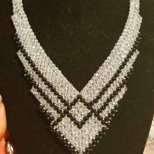 Swarovski crystal handmade necklace